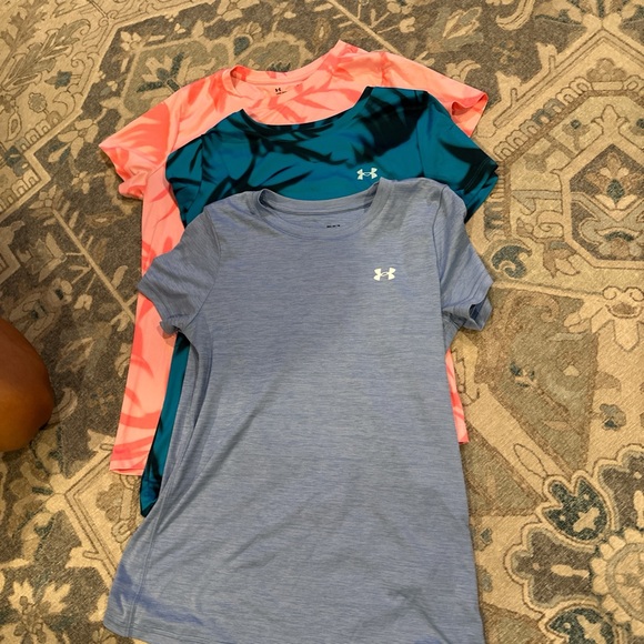 Under Armour women’s Short Sleeve Tees - Coral, Teal, and Light Blue - Picture 1 of 1